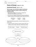 Mechanical Energy (pages 151–152)