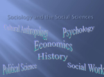 Sociology and the Social Sciences