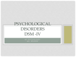 Psychological Disorders