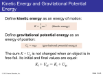 gravitational potential energy