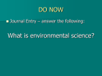 Environmental Science Chapter 1