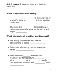 What elements of weather are forecast?