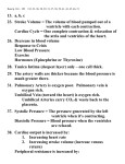 13. a, b, c 23. Stroke Volume = The volume of blood pumped out of a