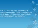 4-4.3 Compare daily and seasonal changes in weather conditions