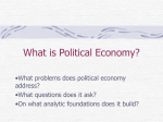 What is Political Economy?