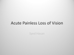 Acute Painless Loss of Vision