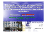 Rapid ventricular pacing versus adenosine administration for