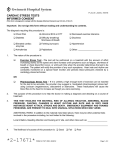 Cardiac Stress Tests Informed Consent