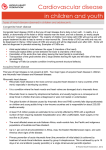 Cardiovascular disease in children and youth