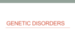 Genetic Disorders