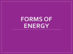 Forms of Energy