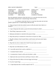 Drug Abuse Worksheet