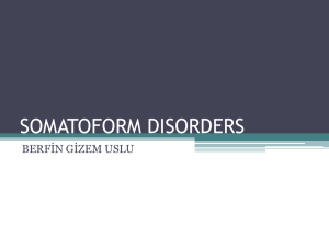 somatoform disorders