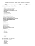 Cardiovascular Test - Student Review with Answers