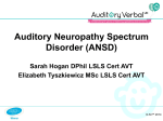 Auditory Neuropathy Spectrum Disorder (ANSD)