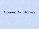 Operant Conditioning - AP Psychology: 6(A)