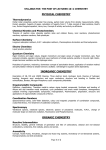 PHYSICAL CHEMISTRY INORGANIC CHEMISTRY ORGANIC