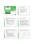 Chapter 1 What is a Database? What is a Database Management