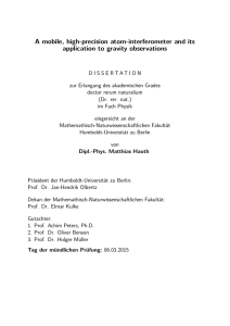 A mobile, high-precision atom-interferometer and its