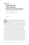 Business and International Environmental Treaties: