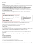 PS5, Thermo Thermodynamics Standards: 3. Energy cannot be