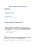 Posterior lateral acl reconstruction icd 10