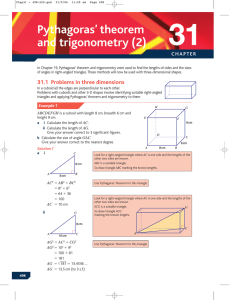 Pythagoras` theorem and trigonometry (2)