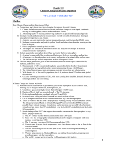 Chapter 20 Climate Change and Ozone Depletion “It`s A Small