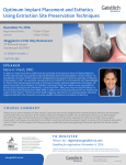 Optimum Implant Placement and Esthetics Using Extraction Site