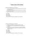 Chapter 6 Part 2 Class Problems Worksheet - peacock