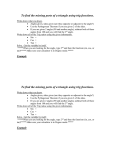 To find the missing parts of a triangle using trig functions