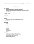 Biology B – Test 3 Study Guide