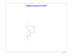 Diode-connected BJT