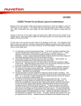 CODEC Printed Circuit Board Layout Considerations