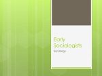 Early Sociologists