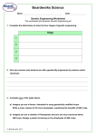 Genetic Engineering Worksheet