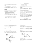 Random Variables and Distributions Example x P r(X = x) 2