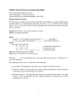 CS4811 Neural Network Learning Algorithms