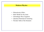 Bohr Model for the Hydrogen Atom In Quantum Mechanics, the