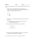 SMAM 319 Quiz 9 - RIT