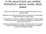 We know now that it is composed of protons and neutrons.