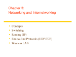 Slides for Chapter 3: Networking and Internetworking