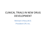 Michael Ross Presentation on Clinical Trials