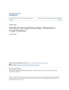 Models for Storing Relationships: Relational vs. Graph Databases