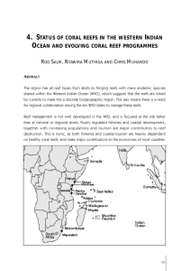 4. STATUS OF CORAL REEFS IN THE WESTERN INDIAN OCEAN