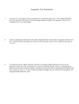 Magnetic Flux Worksheet