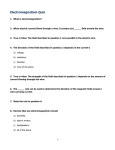 Electromagnetism Quiz