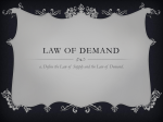 Law of Demand