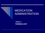 medication administration