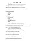 Unit 3 Study Guide